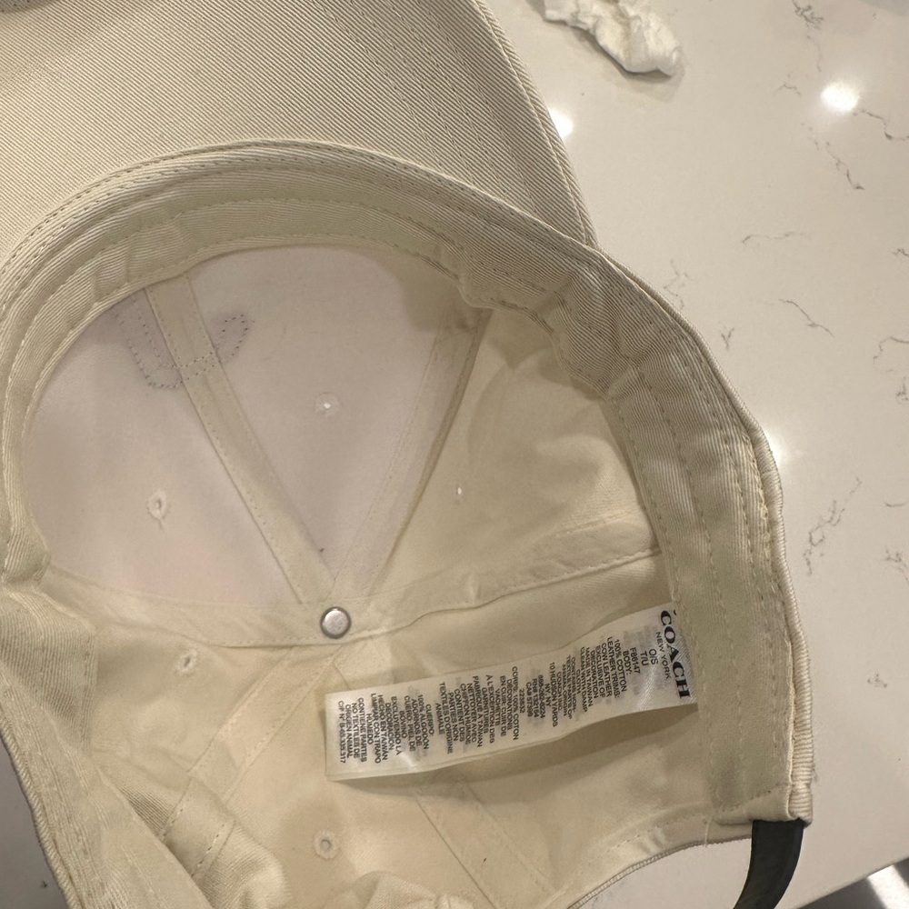 Zara Cream Cap with Black Detail